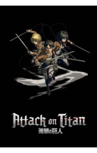 Блокнот в точку. Attack on Titan. Эрен, Армин и Микаса (А5, 64 л.)