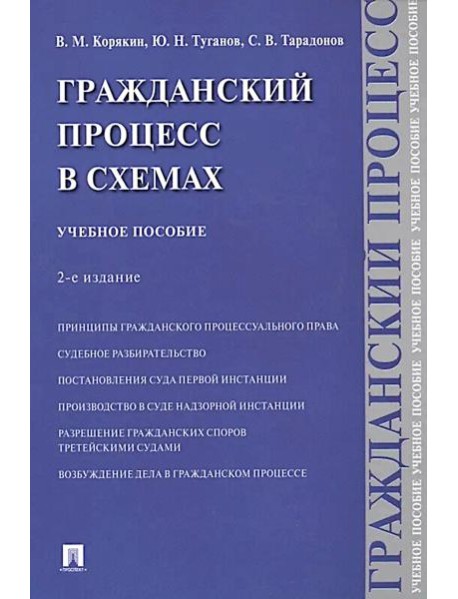 Гражданский процесс в схемах: Учебное пособие. 2-е изд., испр. и доп