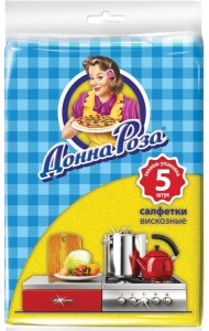 ДОННА РОЗА салфетки вискозные 5 шт