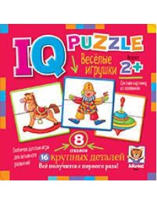 IQ Пазл деревянный. Весёлые игрушки 2+