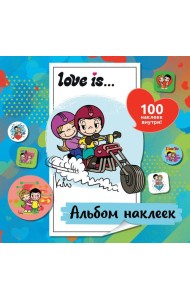 Love is... Альбом наклеек (голубой) (100 наклеек )