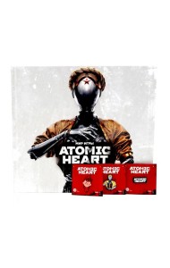 Мир игры Atomic Heart + значки (комплект из 1 книги и 3 значков)