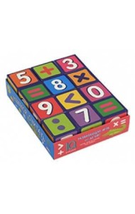 Умные кубики  в поддончике. 12 штук. Учимся считать. (new)