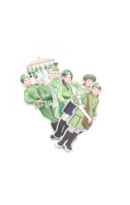КФМ-15667 Комплект вырубных мини-плакатов со скотчем. Защитники Родины (7 шт. в комплекте)