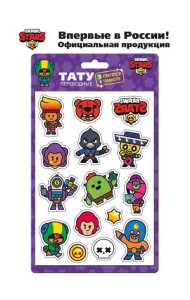 Премьера Паблишинг/Brawl Stars Переводные тату. Спайк