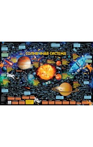 Карта звездного неба для детей с наклейками