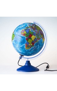Глобен/Глобус Земли политический с подсветкой. Диаметр 250мм