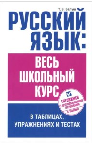 Русский язык: весь школьный курс в табл, упражнен.