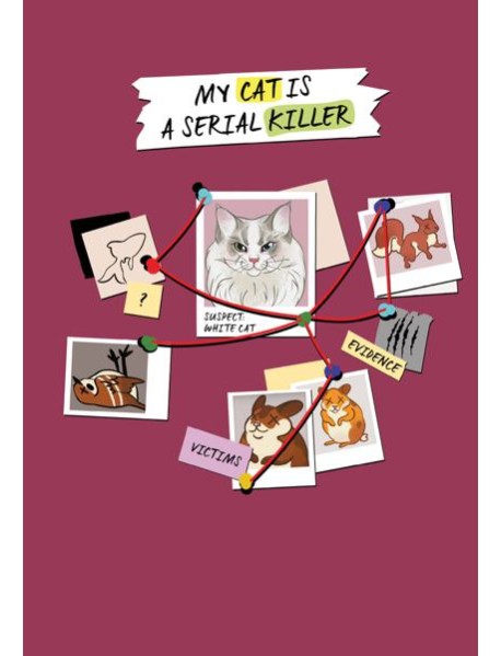 Блокнот My Cat Is a Serial Killer (А5, 144 стр., белый кот)
