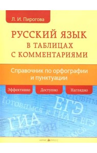 Русский язык в таблицах с комментариями (справочник по орфографии и пунктуации)