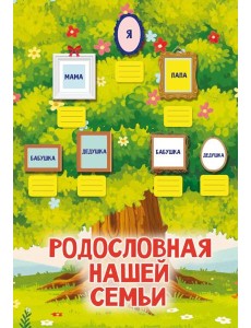 Родословная нашей семьи. Плакат с наклейками Родословная нашей семьи. Плакат с наклейками