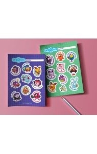 Смешарики. Наклейки (19 наклеек на 2 листах)