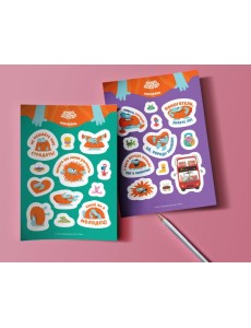 Бодо Бородо. Наклейки (24 наклейки на 2 листах)