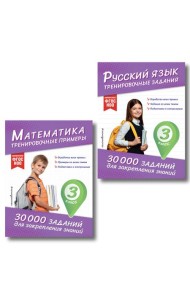 Комплект: 2 тренажера по русскому и математике для 3 класса (ИК)