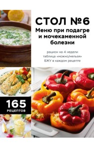 Стол №6. Меню при подагре и мочекаменной болезни. С рекомендациями специалиста