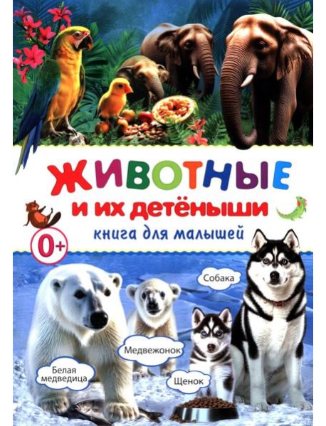 Животные и их детеныши. Книга для малышей
