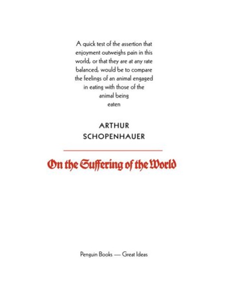 On the Suffering of the World