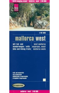 Майорка, запад. Карта. Mallorca west 1:40000