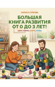 Большая книга развития от 0 до 3 лет! Цвета, формы, цифры, буквы